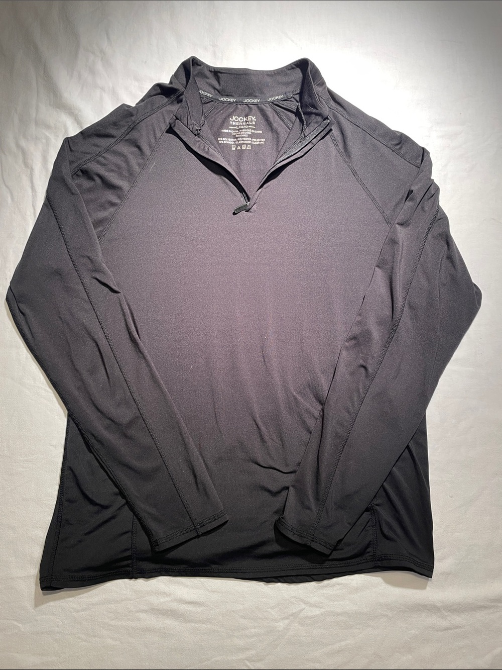 Jockey Black Long-Sleeve Quarter-Zip Thermal Top